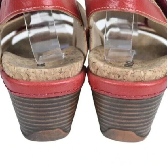 Romika Calgary 2 Wedge Sandal Red Adjustable Straps Size 38 US  7 7 5 - Picture 9 of 14